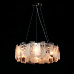 Люстра круглая с подвесными прямоугольными пластинами из стекла Glacier Panels варинант исполнения - 3 | Loft Concept во Владивостоке