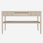 Дизайнерская Консоль с полкой и ящиком Primo Светлый дуб варинант исполнения - 7 | Loft Concept во Владивостоке