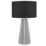 Настольная лампа с черно-белым узором Wavy Stripes варинант исполнения - 2 | Loft Concept во Владивостоке