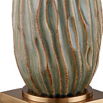 Настольная лампа с фактурным корпусом и тканевым абажуром Smooth Peaks варинант исполнения - 1 | Loft Concept во Владивостоке