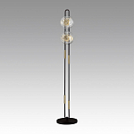 Торшер с черным основанием и золотистым декором Bruno варинант исполнения - 3 | Loft Concept во Владивостоке