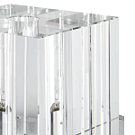 Бра серебряное с фактурным прозрачным абажуром Optical Crystal варинант исполнения - 1 | Loft Concept во Владивостоке