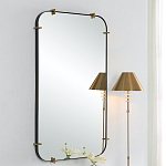 Зеркало настенное в черной металлической раме Mirror Cardinal варинант исполнения - 4 | Loft Concept во Владивостоке