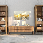 Витрина левая из массива дуба с 5-ю полками и 2-мя ящиками Tasteful Furniture варинант исполнения - 2 | Loft Concept во Владивостоке