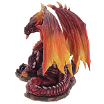 Декоративная статуэтка Дракон Красный Red Dragon with Orange Wings Statuette варинант исполнения - 2 | Loft Concept во Владивостоке