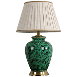 Настольная лампа с абажуром Beige Green Malachite Lampshade варинант исполнения - 2 | Loft Concept во Владивостоке