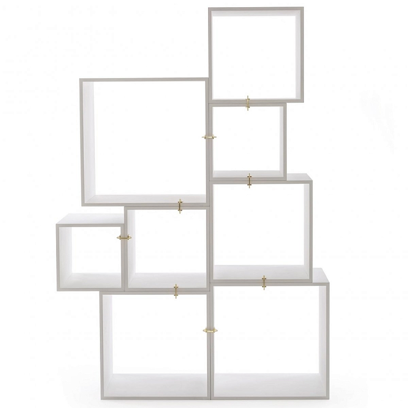 Стеллаж Seletti Assemblage White Белый Золотой во Владивостоке | Loft Concept 