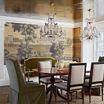 Обои ручная роспись Monuments of Paris Roberts on antique scenic Xuan paper варинант исполнения - 1 | Loft Concept во Владивостоке