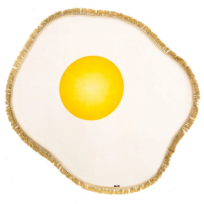Ковер Seletti Rug Egg Желтый Белый во Владивостоке | Loft Concept 
