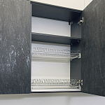 Угловой кухонный гарнитур Жемчужный белый Серый Clarke Kitchen Set White Grey варинант исполнения - 10 | Loft Concept во Владивостоке