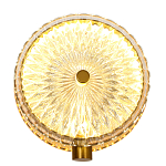 Бра с плафоном из рельефного стекла Peony Glass Bronze  варинант исполнения - 1 | Loft Concept во Владивостоке