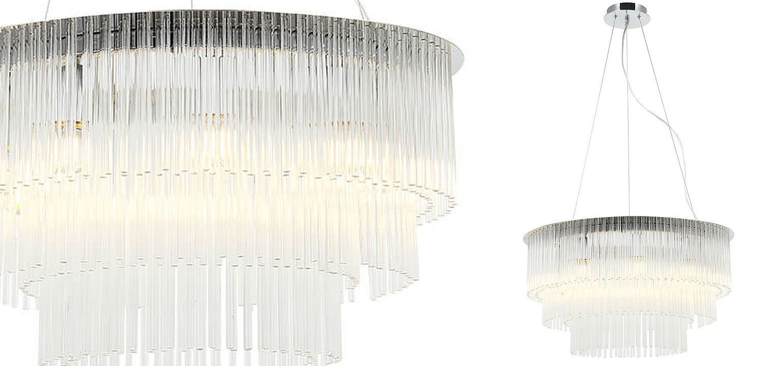 Люстра Harrison Chandelier chrome 9 lamp Люстра Harrison Chandelier chrome 9 lamp - Loft-Concept во Владивостоке