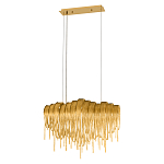 Люстра подвесная с металлическими цепочками и изогнутыми металлическими дугами 72 см Atlantis Chain варинант исполнения - 12 | Loft Concept во Владивостоке