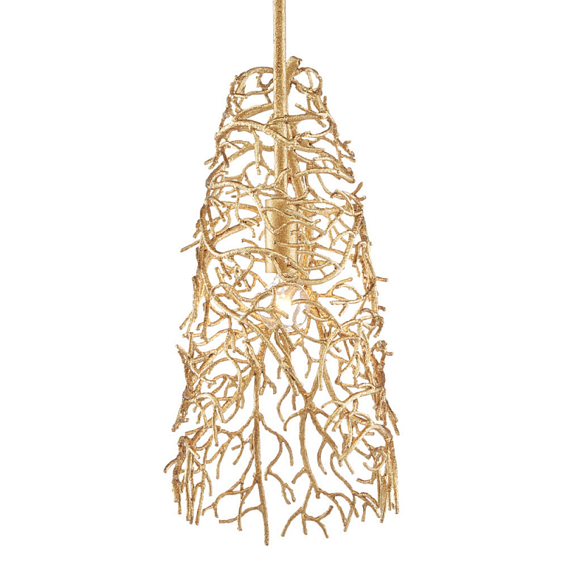 Подвесной светильник золотой в виде кораллов Coral Decor Золотой Подвесной светильник золотой в виде кораллов Coral Decor Золотой во Владивостоке | Loft Concept