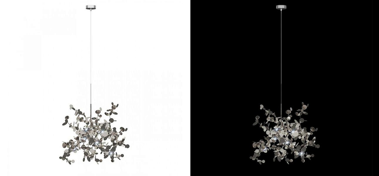 Люстра Terzani Argent Suspension Silver Pendant lamp диаметр 40 Люстра Terzani Argent Suspension Silver Pendant lamp диаметр 40 - Loft-Concept во Владивостоке