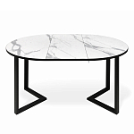 Стол обеденный раздвижной со столешницей белый мрамор Magali варинант исполнения - 4 | Loft Concept во Владивостоке