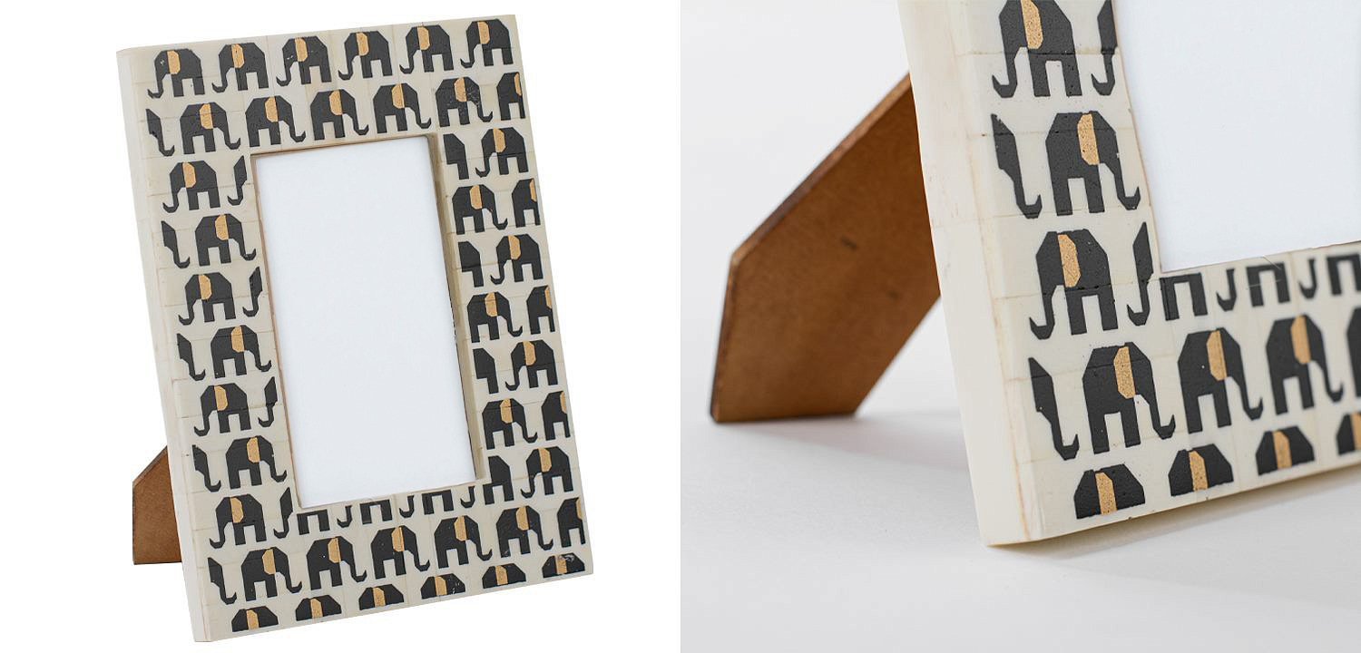 Фоторамка кость Indian Elephants Bone Inlay photo frame Фоторамка кость Indian Elephants Bone Inlay photo frame - Loft-Concept во Владивостоке