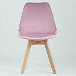Стул с мягким велюровым сиденьем Arvika Pink варинант исполнения - 3 | Loft Concept во Владивостоке
