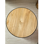 Приставной столик с факутрным черным основанием Ethiopia варинант исполнения - 5 | Loft Concept во Владивостоке