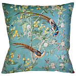 Подушка декоративная с изображением птиц в саду Chinoiserie Birds in a Tree Cushion варинант исполнения - 1 | Loft Concept во Владивостоке