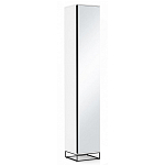 Шкаф-пенал белый с зеркальной дверцей Strict Lines варинант исполнения - 1 | Loft Concept во Владивостоке