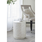 Приставной столик с рисунком из раковин устриц Bone Inlay варинант исполнения - 6 | Loft Concept во Владивостоке