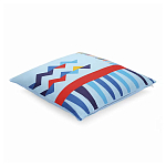 Подушка декоративная из хлопка по мотивам нанайских орнаментов Ural and Siberian Patterns варинант исполнения - 1 | Loft Concept во Владивостоке