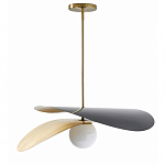 Люстра круглая с 2-мя металлическими абажурами Andromeda варинант исполнения - 1 | Loft Concept во Владивостоке