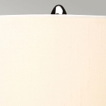 Настольная лампа с шарообразным прозрачным основанием из цветного переработанного стекла и белым цилиндрическим абажуром Elstead Lighting варинант исполнения - 9 | Loft Concept во Владивостоке