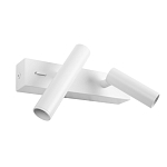 Бра с двумя цилиндрическими повортными спотами белого цвета Trumpet tube варинант исполнения - 2 | Loft Concept во Владивостоке