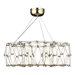 Люстра с тонкой металлической конструкцией цвета золото Quasar варинант исполнения - 4 | Loft Concept во Владивостоке