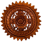 Панно из дерева круглое Flower Panel With Trees варинант исполнения - 1 | Loft Concept во Владивостоке