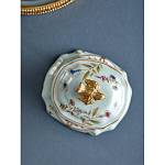 Шкатулка голубого цвета с рисунком и состаренным эффектом Eden Garden варинант исполнения - 5 | Loft Concept во Владивостоке