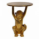 Столик с подстольем в виде обезьянки Bombay Gold варинант исполнения - 2 | Loft Concept во Владивостоке