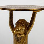 Столик с подстольем в виде обезьянки Bombay Gold варинант исполнения - 4 | Loft Concept во Владивостоке