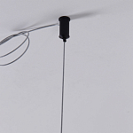 Люстра подвесная светодиодная черный металл Ring Horizontal варинант исполнения - 7 | Loft Concept во Владивостоке