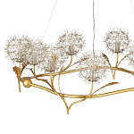 Люстра круглая с декором в виде цветков одуванчика Hanging Dandelion варинант исполнения - 2 | Loft Concept во Владивостоке