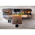 Кухонный гарнитур из камня и дерева SISTEMA XY Dada Engenereed Kitchen варинант исполнения - 2 | Loft Concept во Владивостоке