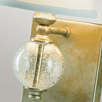 Бра со стеклянным шарообразным декором с пузырьками и бежевым абажуром Feiss варинант исполнения - 3 | Loft Concept во Владивостоке