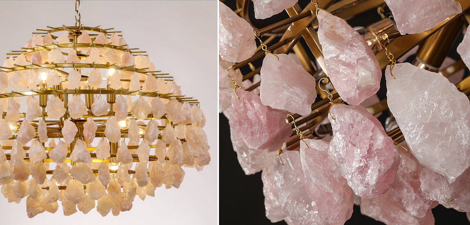 Hardis Pink stone Chandelier 82 Hardis Pink stone Chandelier 82 - Loft-Concept во Владивостоке