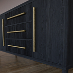 Буфет Primo с тремя ящиками и двумя фасадами Черный дуб варинант исполнения - 7 | Loft Concept во Владивостоке