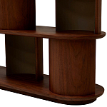 Стеллаж Zacharie Brown Wood Rack варинант исполнения - 5 | Loft Concept во Владивостоке