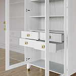 Дизайнерский шкаф витрина Elsa Dreams White с 4-мя ящиками варинант исполнения - 8 | Loft Concept во Владивостоке