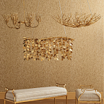 Люстра в форме золотой чаши из кораллов Coral Decor варинант исполнения - 3 | Loft Concept во Владивостоке