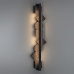 Бра вертикальное с черными кругами и квадратами Gravyura варинант исполнения - 6 | Loft Concept во Владивостоке