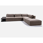 4-х местный Угловой модульный диван Zartаrn с приставным деревянным столиком варинант исполнения - 2 | Loft Concept во Владивостоке