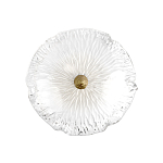 Бра в форме прозрачного стеклянного цветка с рельефной текстурой Textured Glass варинант исполнения - 3 | Loft Concept во Владивостоке