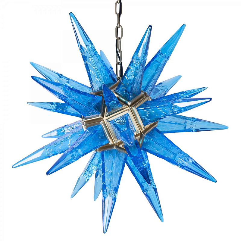 Люстра Chandelier Star Blue Латунь Люстра Chandelier Star Blue Латунь во Владивостоке | Loft Concept