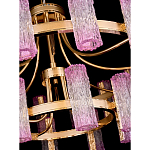 Люстра двухъярусная круглая с текстурными цилиндрическими плафонами Glimpse варинант исполнения - 4 | Loft Concept во Владивостоке