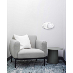 Бра овальной формы белого цвета с 2-мя лампами Lunar Pebbles варинант исполнения - 8 | Loft Concept во Владивостоке